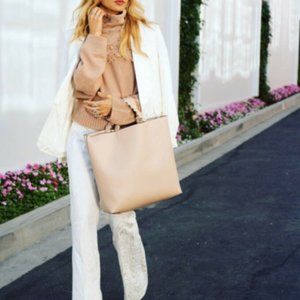 JULES KAE Blush Pink Nude Vegan Leather Tote